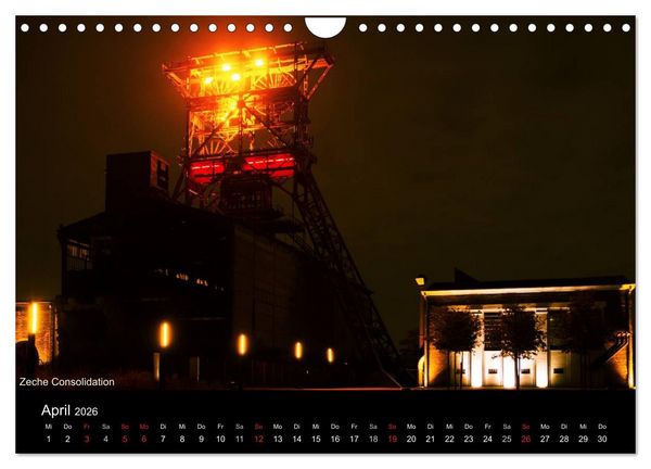 Produktbild: Gelsenkirchen 2026 (Wandkalender 2026 DIN A4 quer), CALVENDO Monatskalender