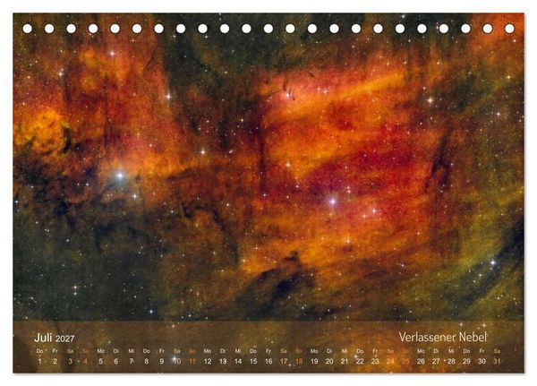 Produktbild: Deep Sky Kalender (Tischkalender 2027 DIN A5 quer), CALVENDO Monatskalender