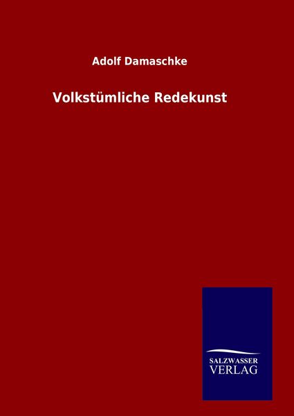 Produktbild: Volkst&uuml;mliche Redekunst
