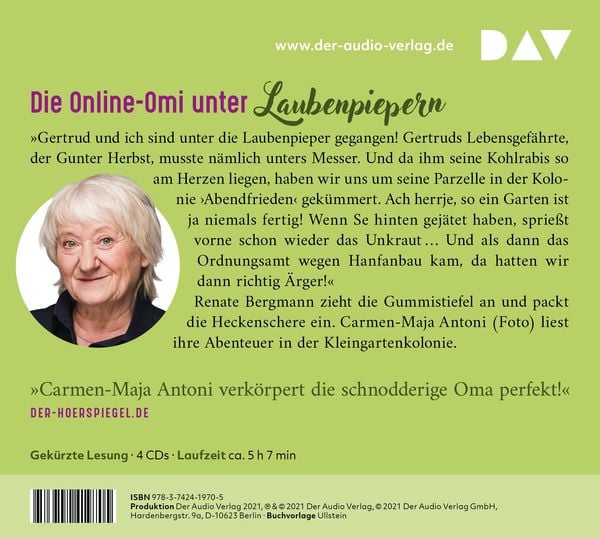 Produktbild: Fertig ist die Laube. Die Online-Omi g&auml;rtnert