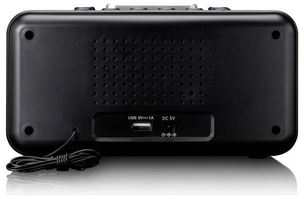 Produktbild: Lenco Tischradio FM, AM UKW, USB Weckfunktion Schwarz