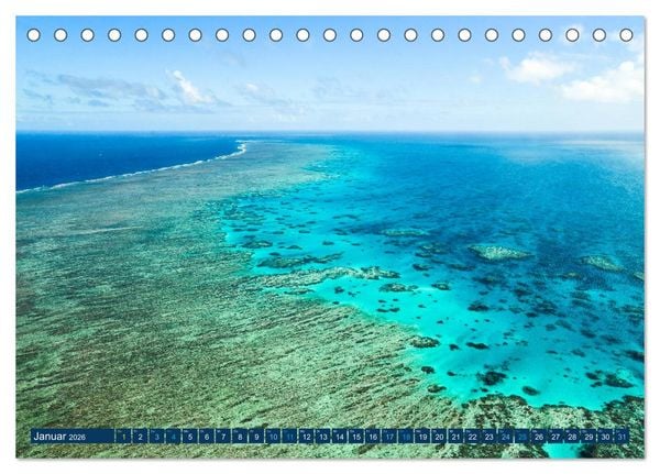Produktbild: Great Barrier Reef und die Whitsundays (Tischkalender 2026 DIN A5 quer), CALVENDO Monatskalender