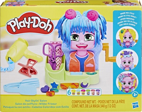 Hasbro F88075L0 - Play-Doh Wilder Friseur, Knete-Spielset