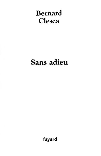 Produktbild: Sans adieu
