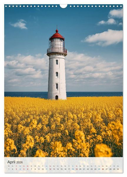 Produktbild: Leuchtturm-Fan (Wandkalender 2026 DIN A3 hoch), CALVENDO Monatskalender