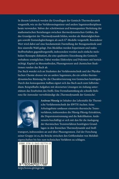 Produktbild: Thermodynamik der Gemische