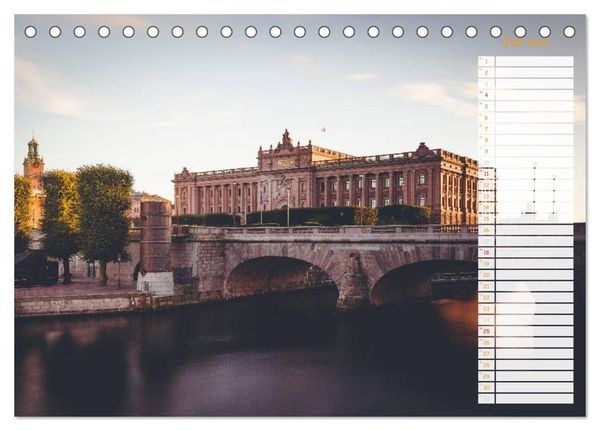 Produktbild: Stockholm - Nordische Sch&ouml;nheit (Tischkalender 2027 DIN A5 quer), CALVENDO Monatskalender