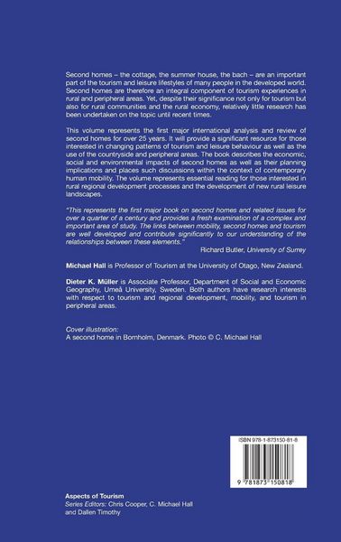 Produktbild: Tourism, Mobility and Second Homes