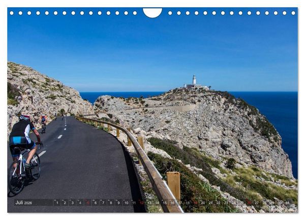 Produktbild: Mallorca: Die sch&ouml;nsten Landschaften f&uuml;r Rennradfahrer (Wandkalender 2026 DIN A4 quer), CALVENDO Monatskalender