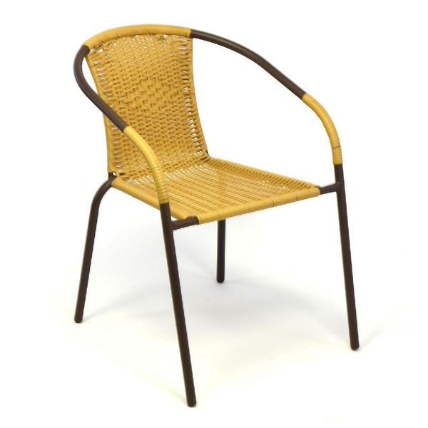 Produktbild: 3-tlg. Bistroset Balkon Stuhl Tisch Set Beige
