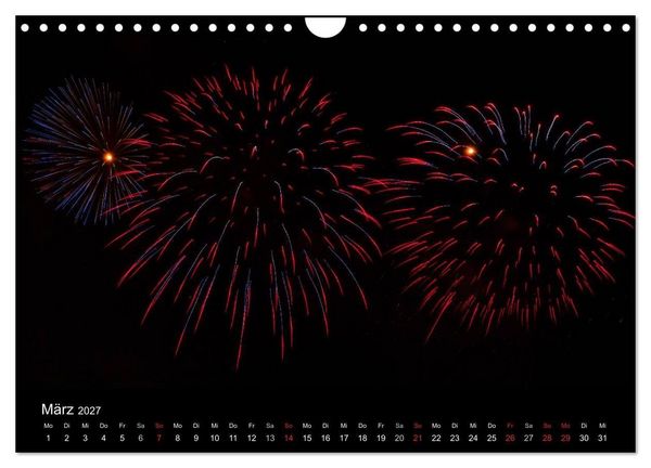 Produktbild: Feuerwerk (Wandkalender 2027 DIN A4 quer), CALVENDO Monatskalender