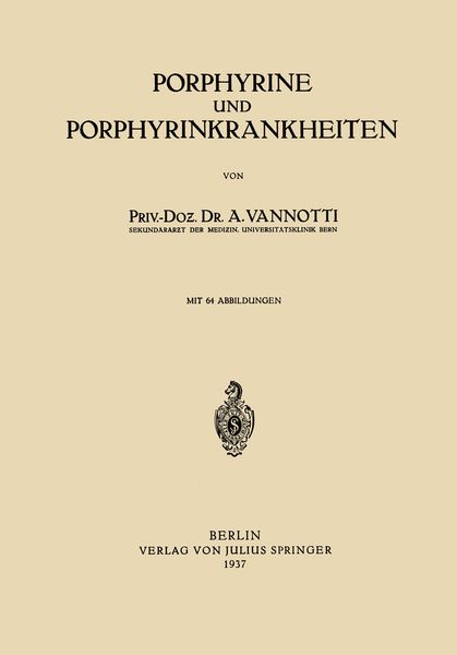 Produktbild: Porphyrine und Porphyrinkrankheiten