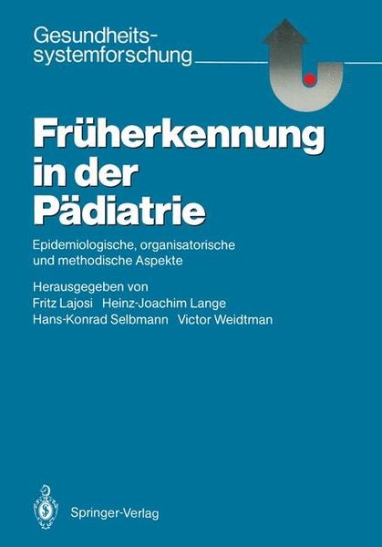 Produktbild: Fr&uuml;herkennung in der P&auml;diatrie