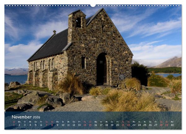 Produktbild: Neuseeland - Wo sich Himmel und Erde begegnen (Wandkalender 2026 DIN A2 quer), CALVENDO Monatskalender