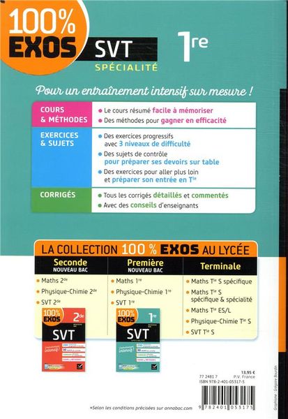 Produktbild: SVT sp&eacute;cialit&eacute;, 1re : nouveau bac