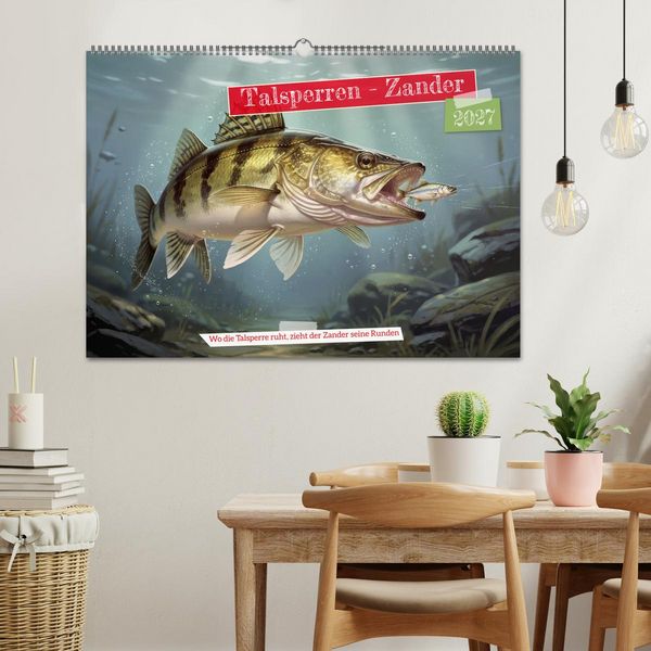 Produktbild: Talsperren - Zander (Wandkalender 2027 DIN A2 quer), CALVENDO Monatskalender