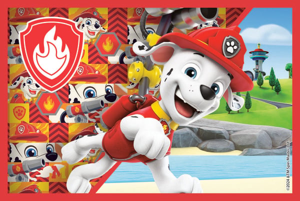 Produktbild: W&uuml;rfelpuzzle PAW PATROL 6 Teile