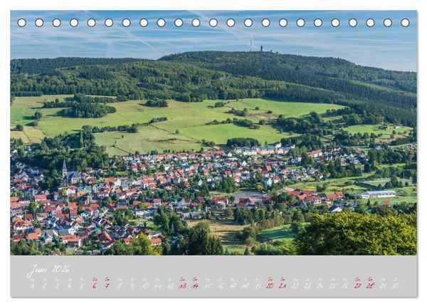 Produktbild: Th&uuml;ringer Wald Das Gr&uuml;ne Herz Deutschlands (Tischkalender 2026 DIN A5 quer), CALVENDO Monatskalender