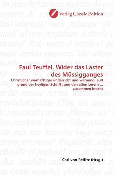 Produktbild: Faul Teuffel, Wider das Laster des M&uuml;ssigganges