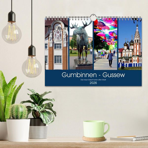 Produktbild: Gumbinnen - Gussew. Das neue Gesicht einer alten Stadt (Wandkalender 2026 DIN A4 quer), CALVENDO Monatskalender