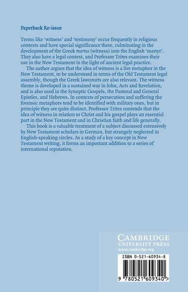 Produktbild: The New Testament Concept of Witness