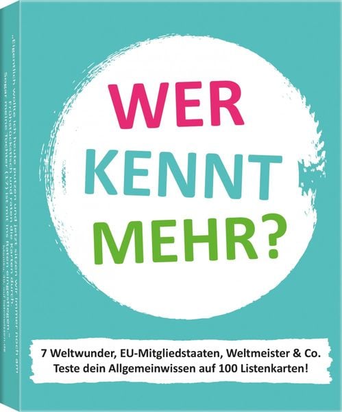 Produktbild: Wer kennt mehr?