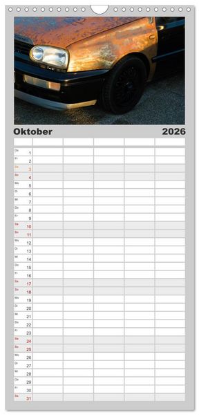 Produktbild: Familienplaner 2026 - Tuning Power mit 5 Spalten (Wandkalender, 21 x 45 cm) CALVENDO