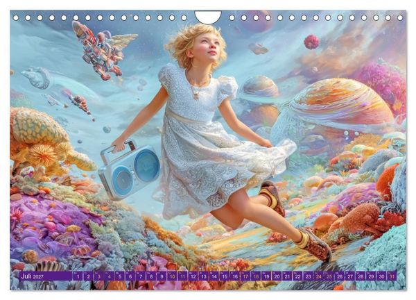 Produktbild: Meine verr&uuml;ckte Welt - Kinderwelten (Wandkalender 2027 DIN A4 quer), CALVENDO Monatskalender