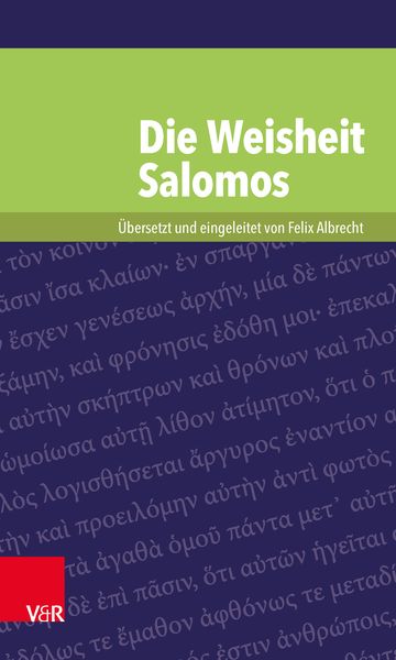 Produktbild: Die Weisheit Salomos