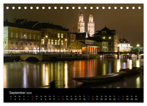 Produktbild: Z&Uuml;RICH - Little Big City (Tischkalender 2026 DIN A5 quer), CALVENDO Monatskalender