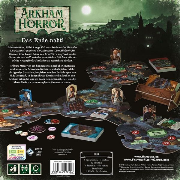 Produktbild: Arkham Horror, 3. Edition (Spiel)