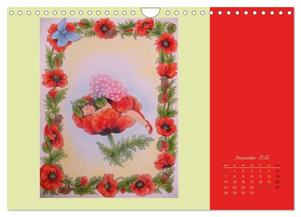 Produktbild: Blumen Elfen (Wandkalender 2026 DIN A4 quer), CALVENDO Monatskalender
