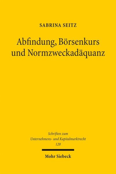 Produktbild: Abfindung, B&ouml;rsenkurs und Normzweckad&auml;quanz