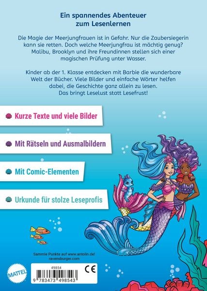 Produktbild: Barbie &ndash; Meerjungfrauen-Power: Das magische Turnier - Erstlesebuch zum Lesenlernen
