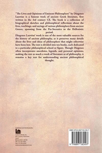 Produktbild: The Lives and Opinions of Eminent Philosophers