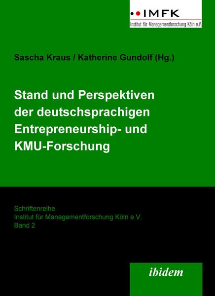 Produktbild: Stand und Perspektiven der deutschsprachigen Entrepreneurship- und KMU-Forschung