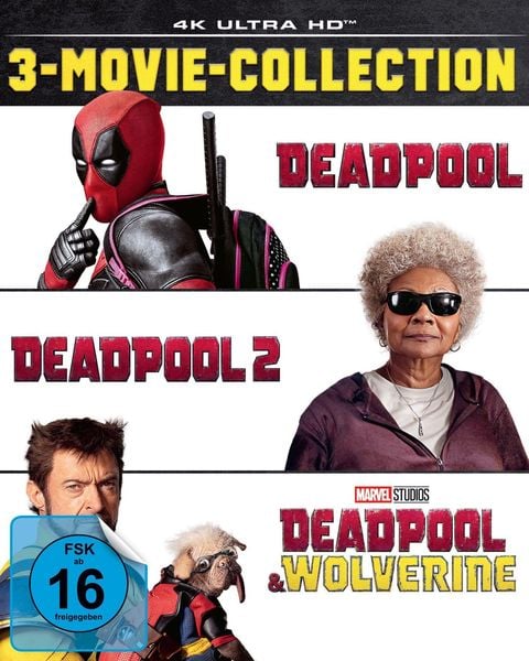 Produktbild: Deadpool - 3-Movie-Collection (4K Ultra HD) [3 BR4Ks]