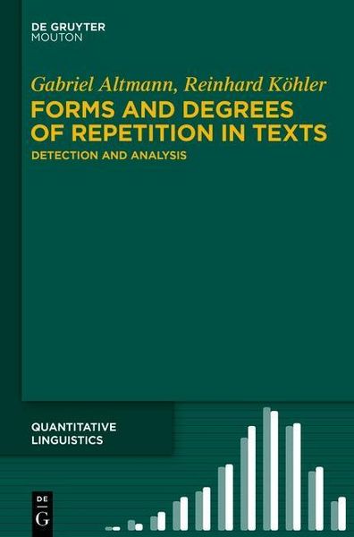 Produktbild: Forms and Degrees of Repetition in Texts