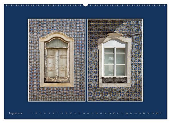 Produktbild: Azulejo-Fassaden in Portugal (Wandkalender 2026 DIN A2 quer), CALVENDO Monatskalender
