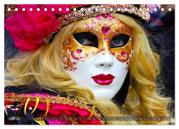 Produktbild: Magie der Masken (Tischkalender 2026 DIN A5 quer), CALVENDO Monatskalender