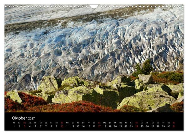 Produktbild: Faszinierende Gletscherwelt - entlang des Gro&szlig;en Aletsch (Wandkalender 2027 DIN A3 quer), CALVENDO Monatskalender