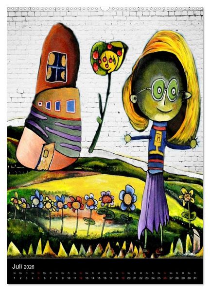 Produktbild: Bilder f&uuml;r Kinderherzen (hochwertiger Premium Wandkalender 2026 DIN A2 hoch), Kunstdruck in Hochglanz