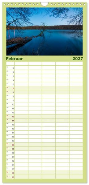 Produktbild: Familienplaner 2027 - Usedom - Deutscher Inseltraum mit 5 Spalten (Wandkalender, 21 x 45 cm) CALVENDO