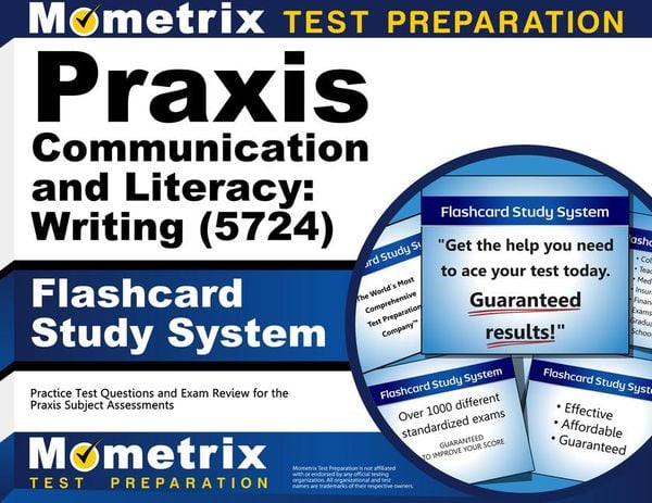 Produktbild: PRAXIS Communication and Literacy: Writing (5724) Flashcard Study System