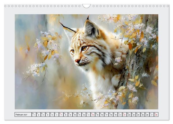 Produktbild: Luchse. Meister der Tarnung im Wald (Wandkalender 2027 DIN A3 quer), CALVENDO Monatskalender