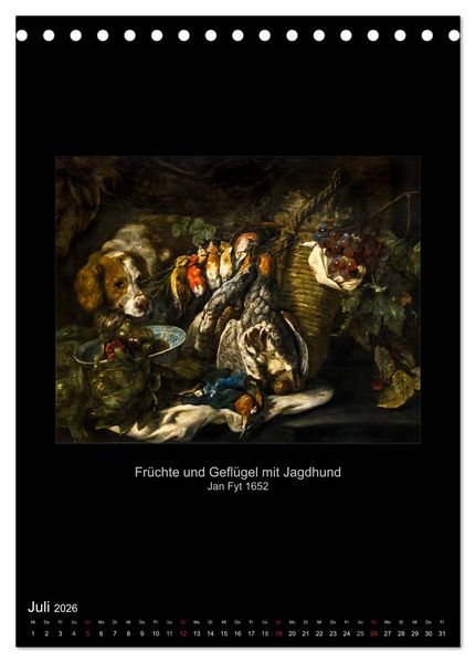 Produktbild: Stillleben - Illusionistische Malerei der Renaissance (Tischkalender 2026 DIN A5 hoch), CALVENDO Monatskalender