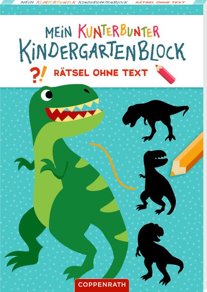 Produktbild: Mein k. Kindergartenblock: R&auml;tsel ohne Text - Dinosaurier