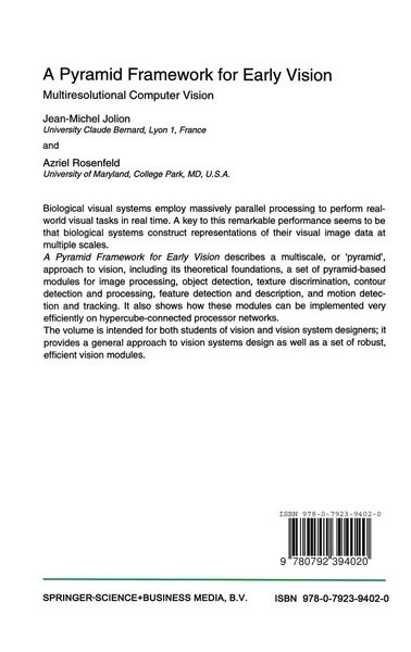 Produktbild: A Pyramid Framework for Early Vision