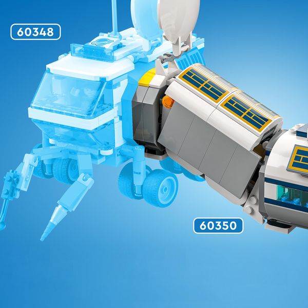 LEGO City 60350 Mond-Forschungsbasis, Weltraum-Spielzeug ab 7 Jahre