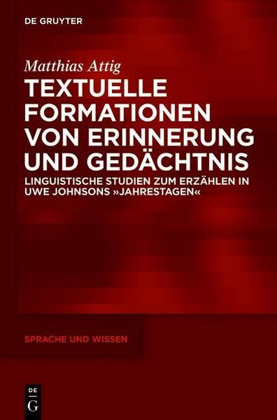 Produktbild: Textuelle Formationen von Erinnerung und Ged&auml;chtnis